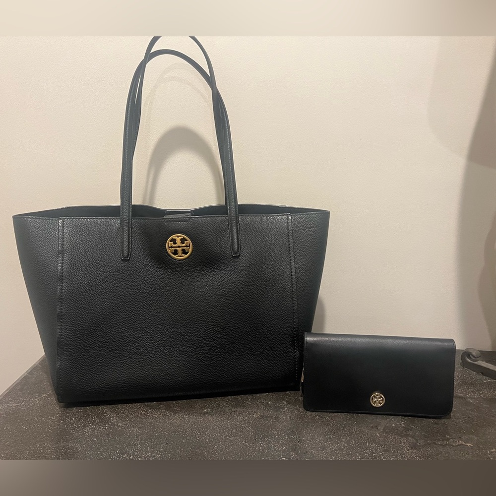 Tory Burch large leather tote and Tory Burch Wallet